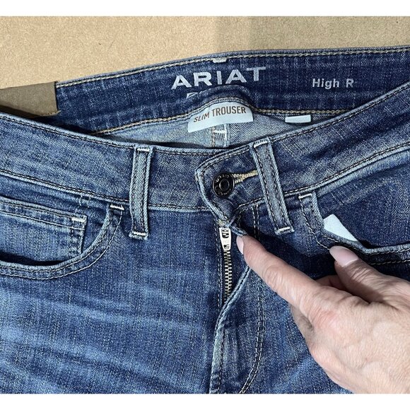 Ariat Women's Blue Flare & Wide Leg Jeans - Picture 4 of 15